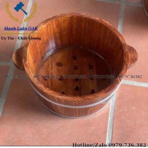 Bán chậu ngâm chân gỗ màu giả cổ tại hà nội