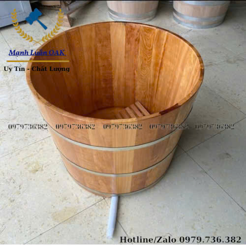 Bồn tắm tròn gỗ pơ mu 2025 Bồn tắm tròn gỗ pơ mu 2025