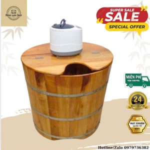Hình ảnh bồn tắm gỗ xông hơi