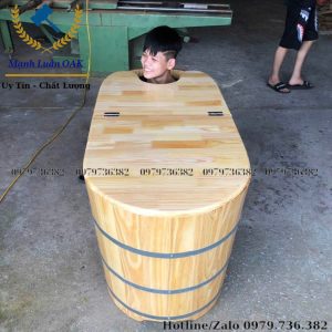 Hình ảnh bồn tắm gỗ xông hơi cao cấp