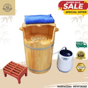 Hình ảnh thùng gỗ xông phụ khoa