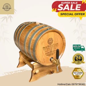 Thành phẩm thùng rượu gỗ sồi 30 lít