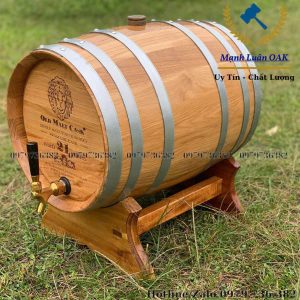 Thùng gỗ sồi nhập khẩu 30 lít