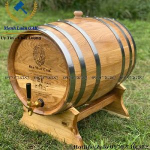 Thùng rượu gỗ sồi nhập khẩu 50 lít