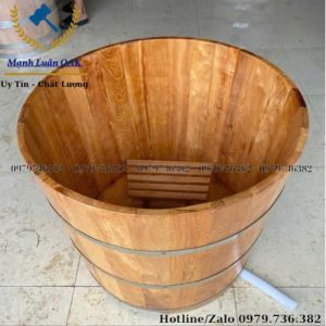Thùng tắm bằng gỗ pơ mu cao cấp