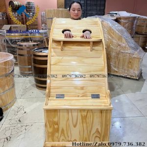 Thùng xông hơi gỗ thông