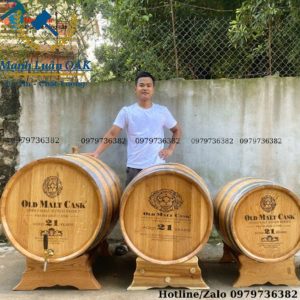 Hình ảnh thùng gỗ sồi 100l, 200l, và 300l