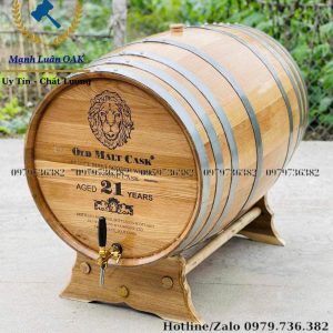 Thùng gỗ sồi 300 lít tại Hà Nội