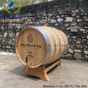 bom rượu gỗ sồi 300 lít